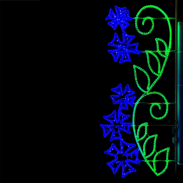 Светодиодная Консоль «Васильки» 100 х 250 см, Разноцветная, 220В