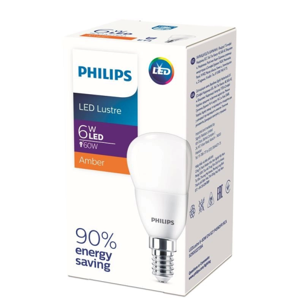 Philips ESS LEDLustre 6 60W E14 827 P48 FR 500lm 929002273937 светодиодная  лампа