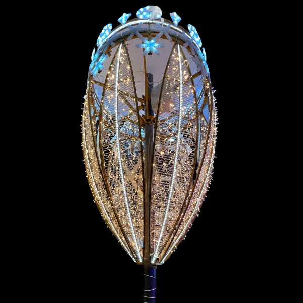 Светодиодная Консоль «Тюльпан» 170 х 300см, Тепло-Белая, 24В