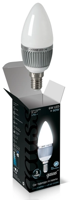 Gauss LED Candle 6W E14 4100K 1/10/100 EB103101206 лампа